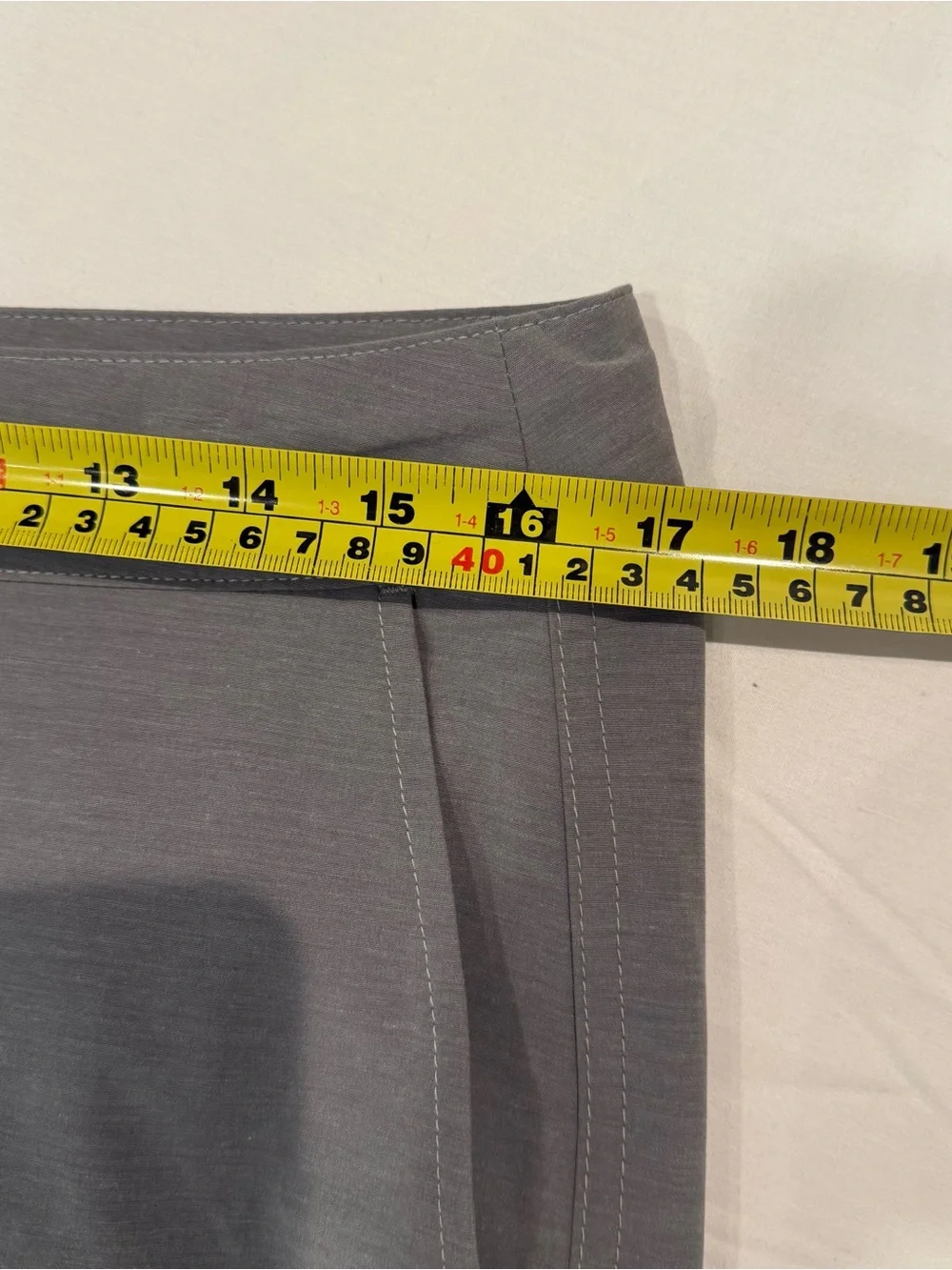 Faherty All Day Shorts Mens 31 Gray Chino 34x9 Stretch Travel Casual Summer